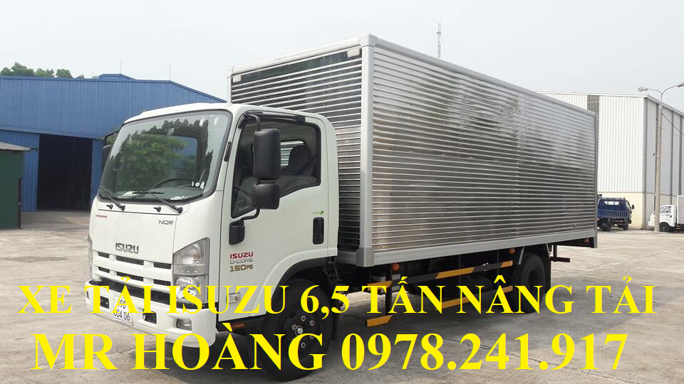 xe tải isuzu 6,5 tấn nâng tải nqr75m-16 thùng kín