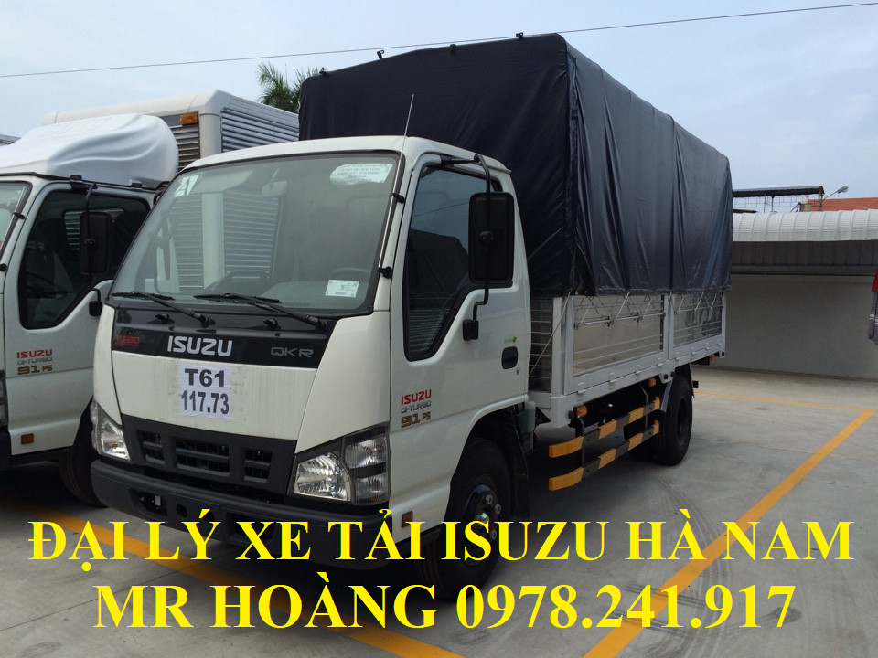đại lý xe tải isuzu tại hà nam, xe tải isuzu 2,5 tấn thùng mui bạt