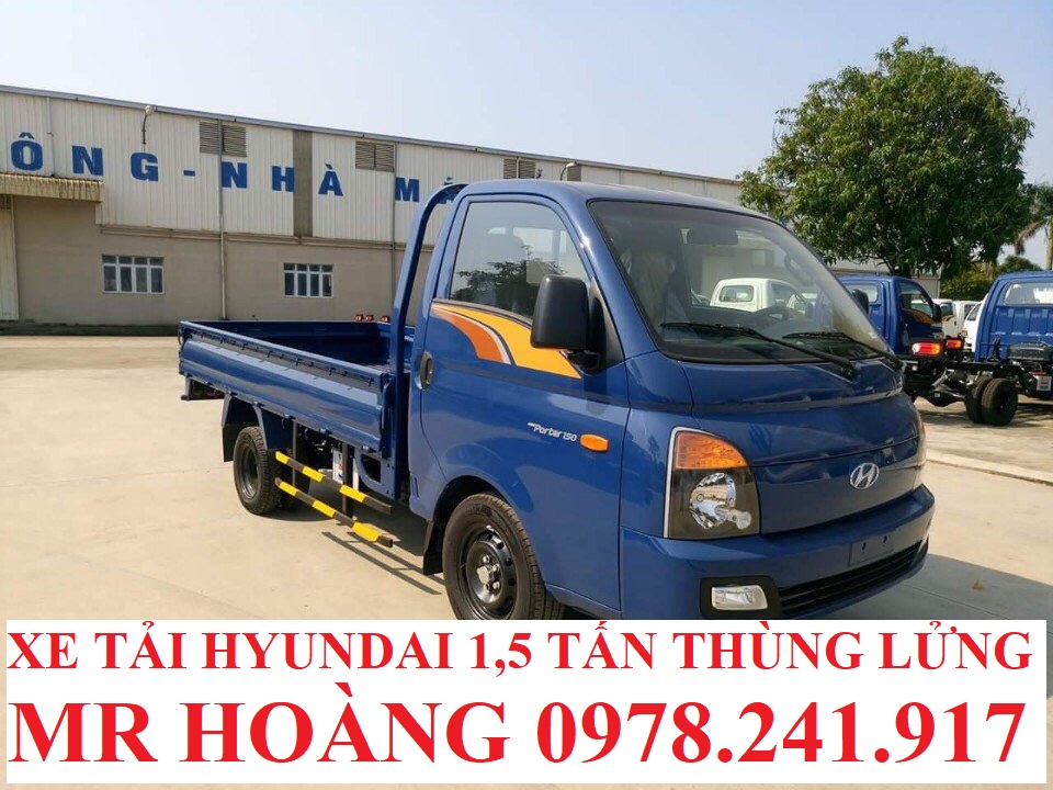 xe tải hyundai 1,5 tấn h150 thùng lửng