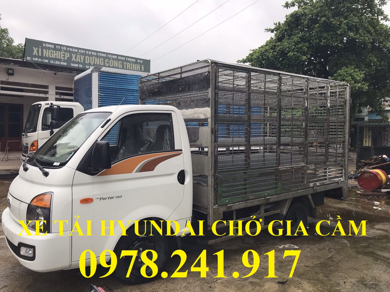 xe tải hyundai 1,5 tấn thùng chở gia cầm 1